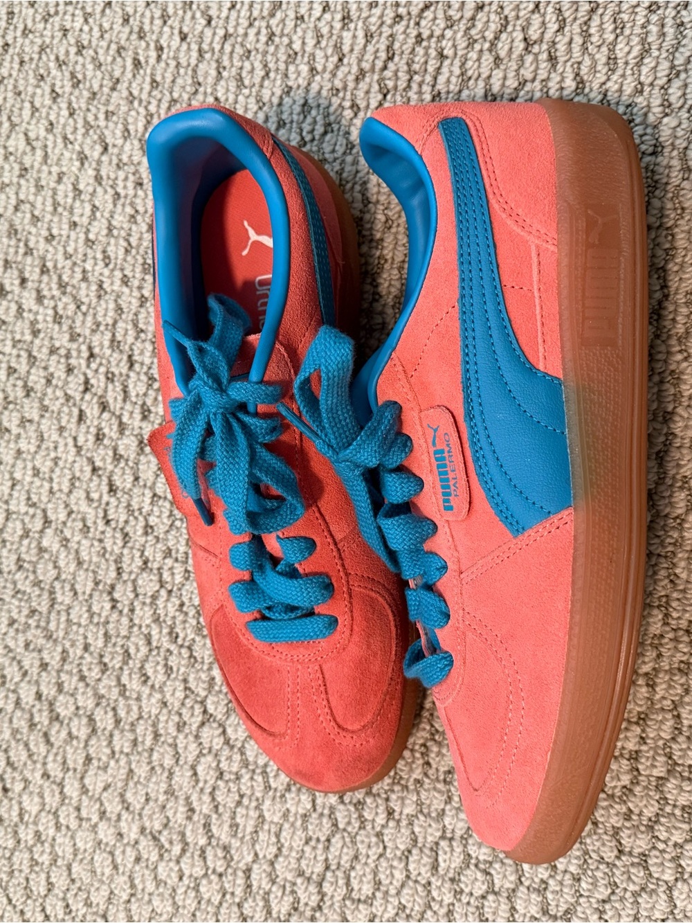Puma Palermo sneaker - coral & blue - Picture 4 of 10
